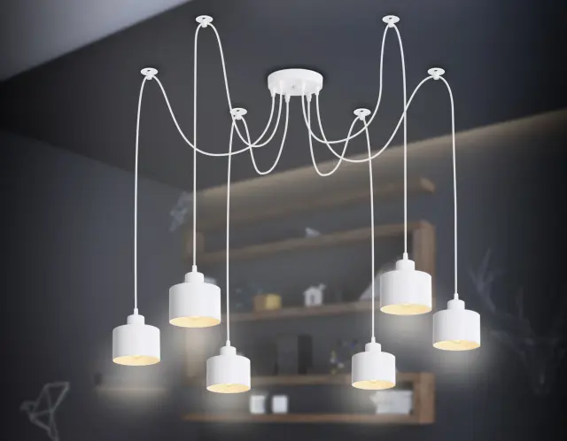 Люстра Ambrella Light TR8131 — белый, ракурс 2