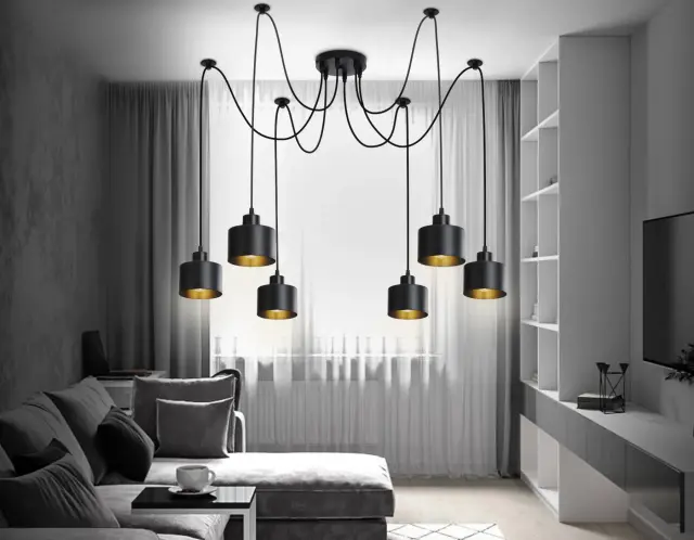 Люстра Ambrella Light TR8132 — черный, ракурс 2