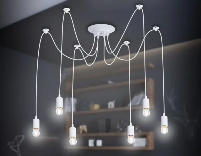 Люстра Ambrella Light TR8177 — белый, ракурс 2