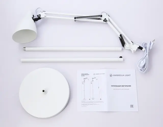 Торшер Ambrella Light TR97641 — белый, ракурс 4