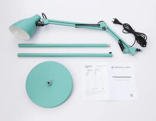 Торшер Ambrella Light TR97649 — зеленый, ракурс 4