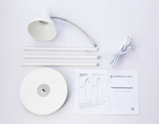 Торшер Ambrella Light TR97655 — белый, ракурс 4