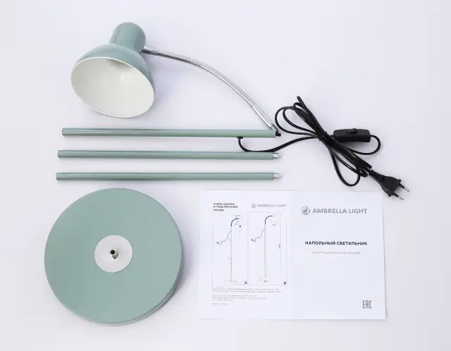 Торшер Ambrella Light TR97662 — зеленый, ракурс 4