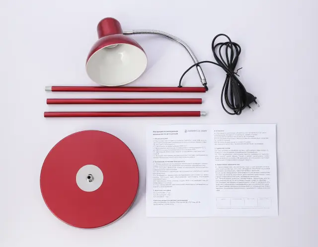 Торшер Ambrella Light TR97666 — красный, ракурс 4