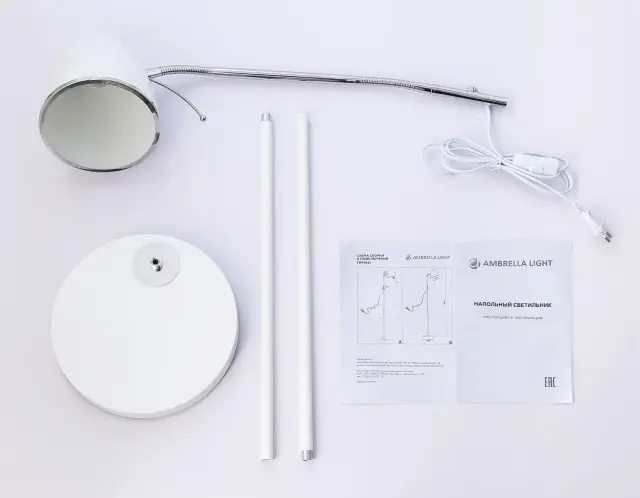 Торшер Ambrella Light TR97680 — белый, ракурс 4