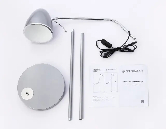 Торшер Ambrella Light TR97685 — серебряный, ракурс 4