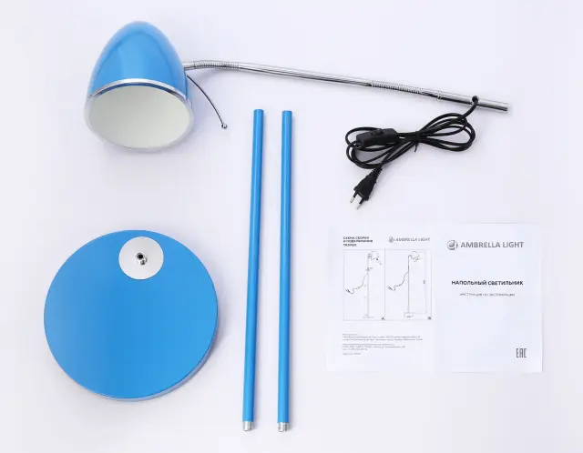 Торшер Ambrella Light TR97691 — синий, ракурс 4