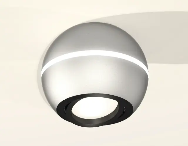 Точечный светильник Ambrella Light XS1103010 — серебряный, ракурс 2
