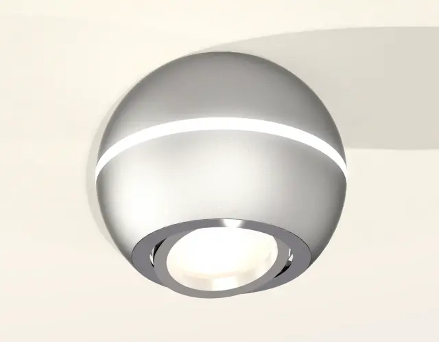 Точечный светильник Ambrella Light XS1103011 — серебряный, ракурс 2