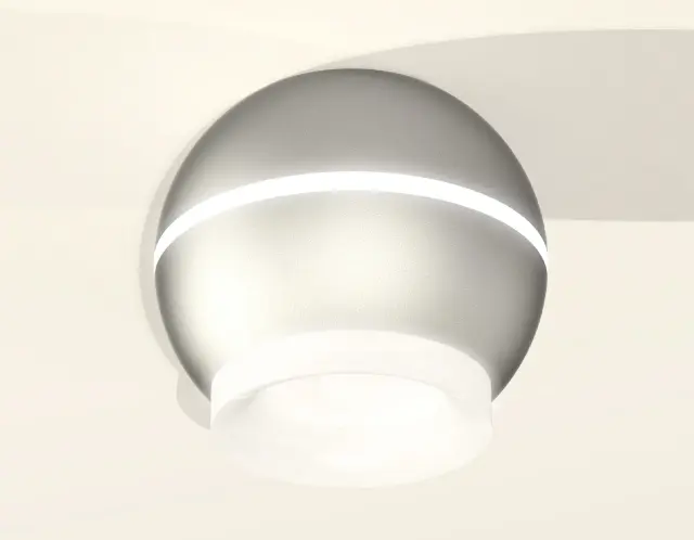 Точечный светильник Ambrella Light XS1103030 — серебряный, ракурс 2