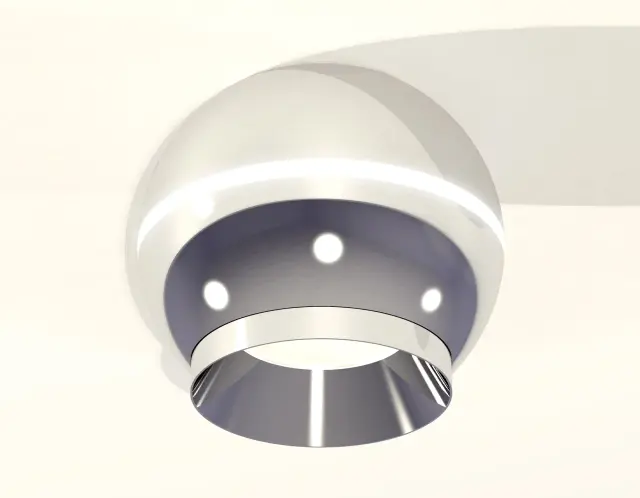 Точечный светильник Ambrella Light XS1104002 — серебряный, ракурс 2