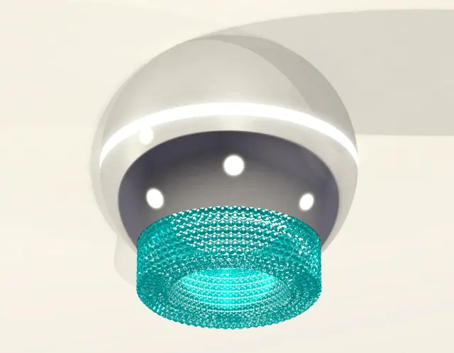 Точечный светильник Ambrella Light XS1104020 — серебряный, ракурс 2
