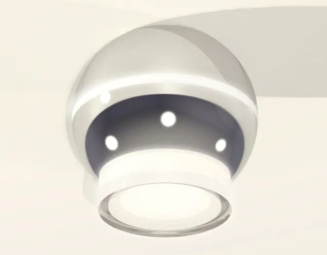 Точечный светильник Ambrella Light XS1104031 — серебряный, ракурс 2