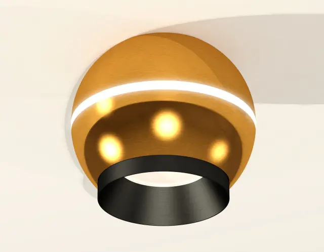 Точечный светильник Ambrella Light XS1105001 — золотой, ракурс 2