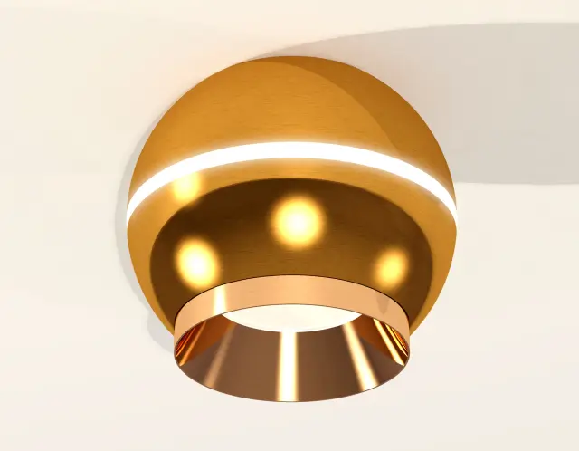Точечный светильник Ambrella Light XS1105002 — золотой, ракурс 2
