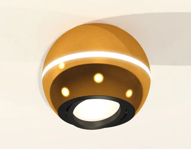 Точечный светильник Ambrella Light XS1105010 — золотой, ракурс 2