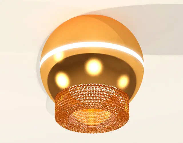 Точечный светильник Ambrella Light XS1105020 — золотой, ракурс 2