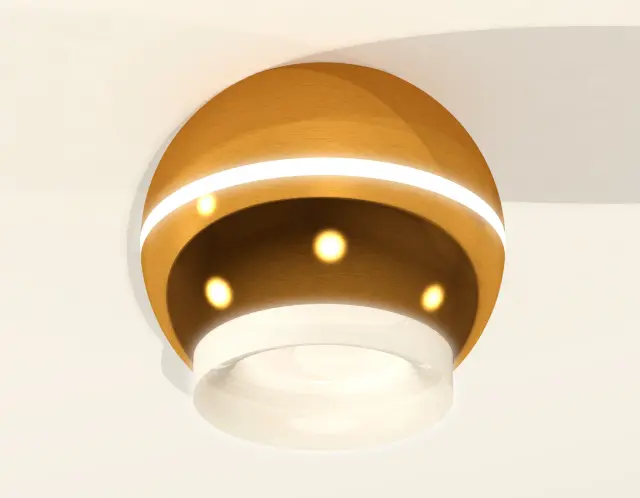 Точечный светильник Ambrella Light XS1105030 — золотой, ракурс 2
