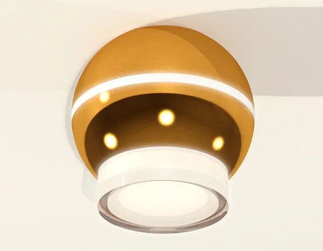 Точечный светильник Ambrella Light XS1105031 — золотой, ракурс 2