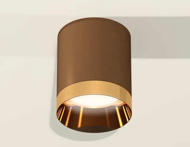 Точечный светильник Ambrella Light XS6304011 — коричневый, ракурс 2