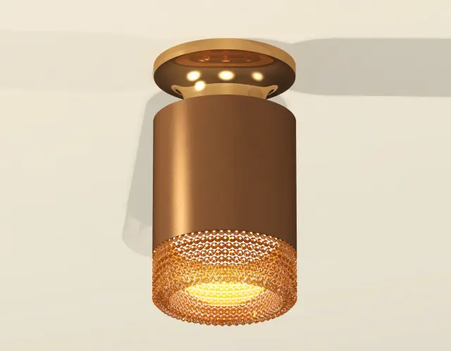 Точечный светильник Ambrella Light XS6304131 — золотой, ракурс 2