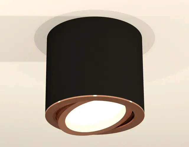 Точечный светильник Ambrella Light XS7402004 — черный, ракурс 2