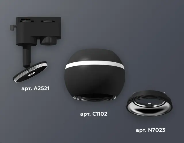 Трековый светильник Ambrella Light XT1102042 — черный, ракурс 3