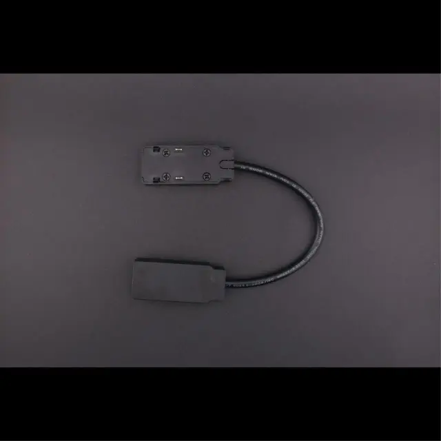 Коннектор питания угловой Aployt APL.0180.00.04 MAGNETIC TRACK 48 — черный, ракурс 4