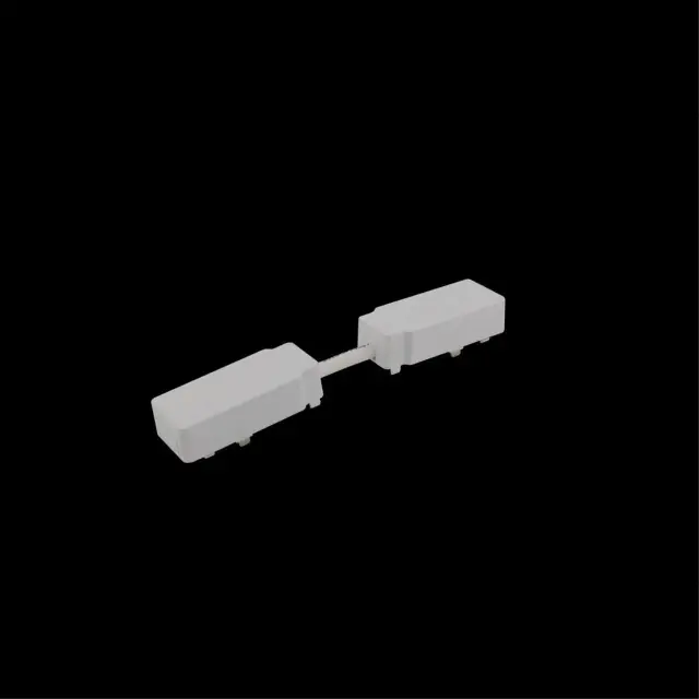 Коннектор питания прямой Aployt APL.0180.10.03 MAGNETIC TRACK 48 — белый, ракурс 10