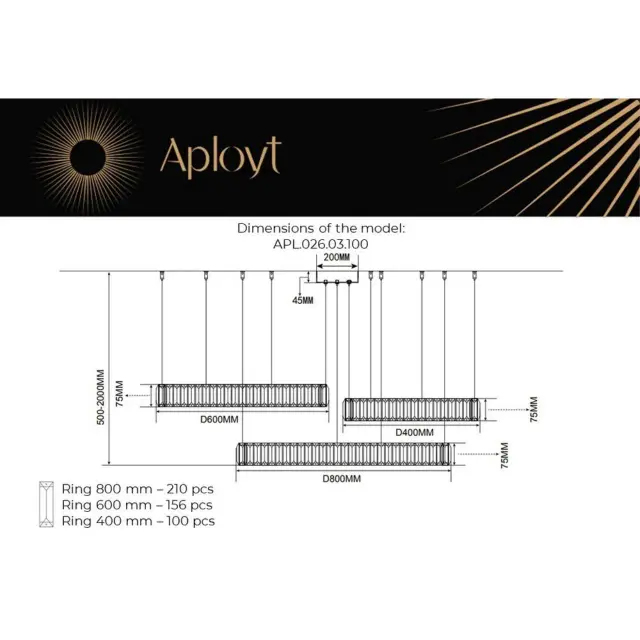 Светильник Aployt APL.026.03.100 NICOLETTA — бронза, ракурс 17