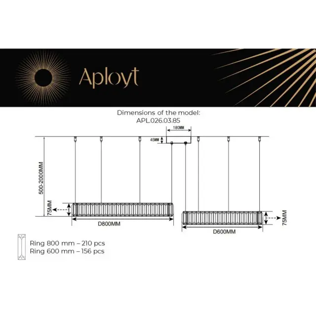 Светильник Aployt APL.026.03.85 NICOLETTA — бронза, ракурс 17