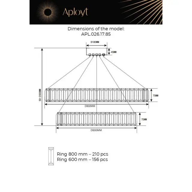 Светильник Aployt APL.026.13.85 NICOLETTA — бронза, ракурс 20