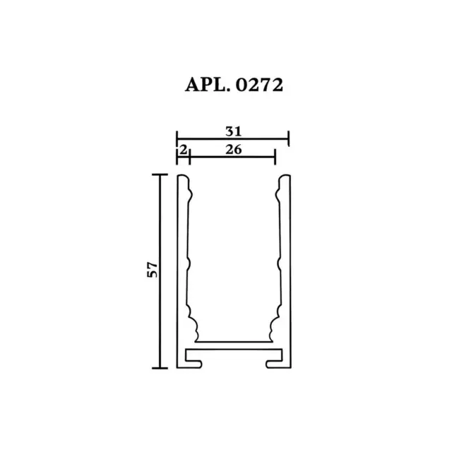 Трек Aployt APL.0272.00.100 MAGNETIC TRACK 220 — черный, ракурс 6