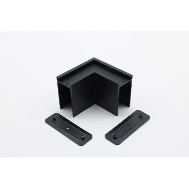 Соединитель угловой плоский Aployt APL.0282.00.01 MAGNETIC TRACK 220 — черный, ракурс 3