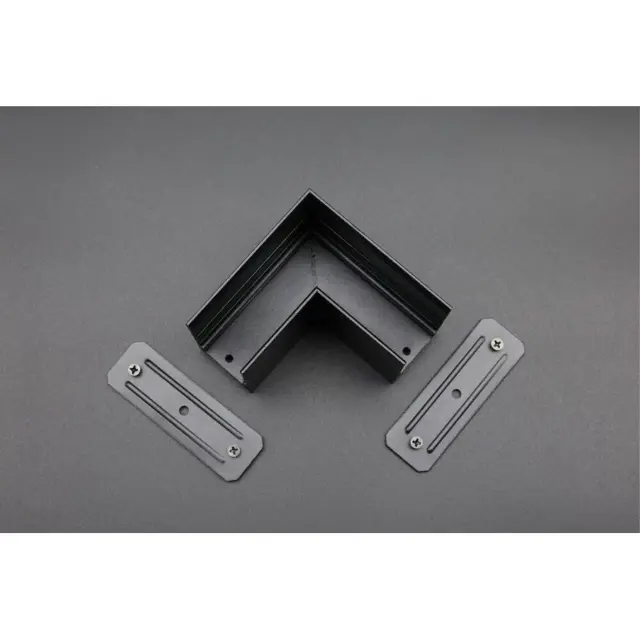 Соединитель угловой плоский Aployt APL.0282.00.01 MAGNETIC TRACK 220 — черный, ракурс 6