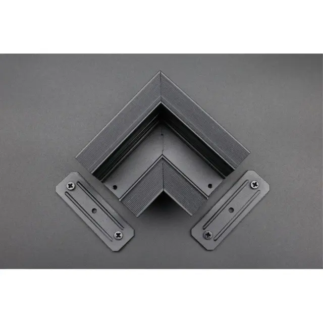 Соединитель угловой плоский встраиваемый Aployt APL.0283.00.01 MAGNETIC TRACK 220 — черный, ракурс 7