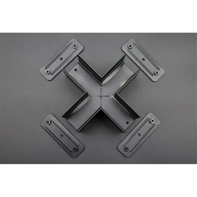Соединитель Х-образный Aployt APL.0283.00.04 MAGNETIC TRACK 220 — черный, ракурс 7