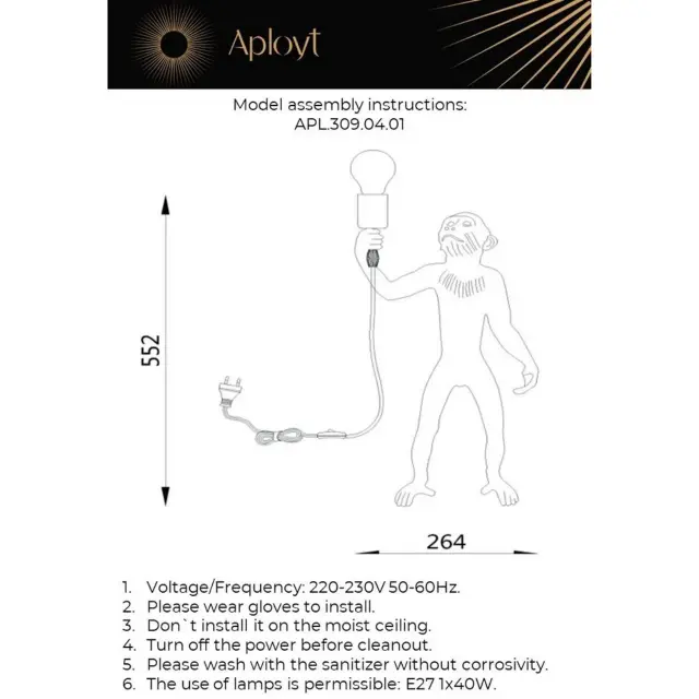 Настольная лампа Aployt APL.309.04.01 MAGALI — белый, ракурс 16