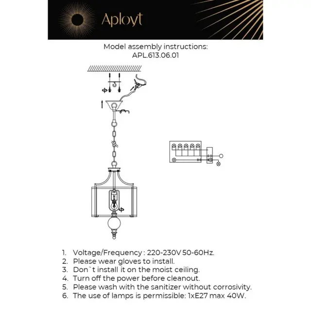 Светильник Aployt APL.613.06.01 KORIN — хром, ракурс 18