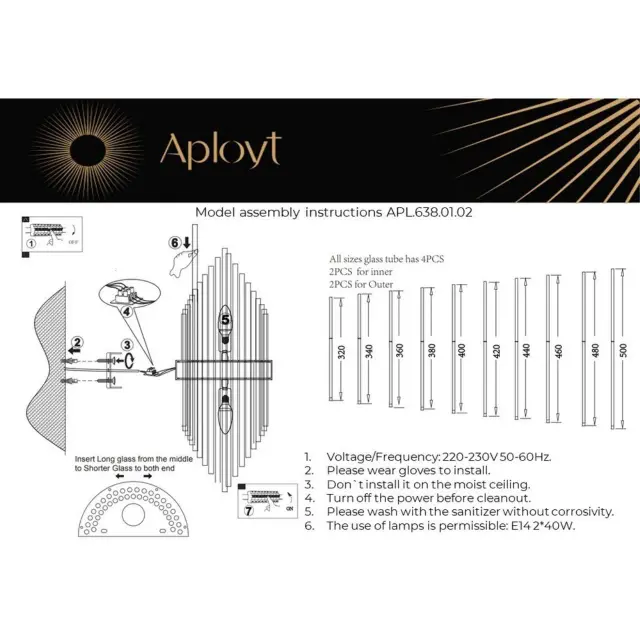 Бра Aployt APL.638.01.02 DANIL — бронза, ракурс 12