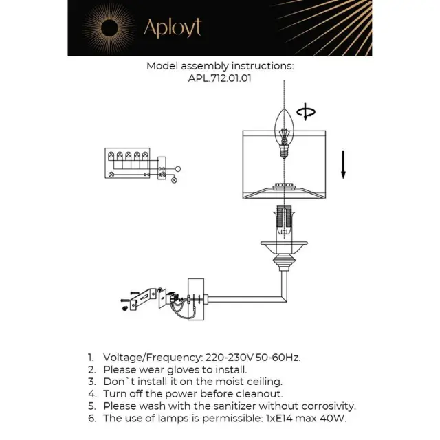 Бра Aployt APL.712.01.01 MALWA — хром, ракурс 11