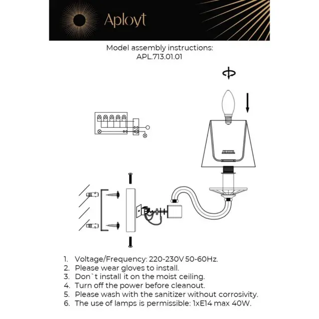 Бра Aployt APL.713.01.01 MARTE — хром, ракурс 10