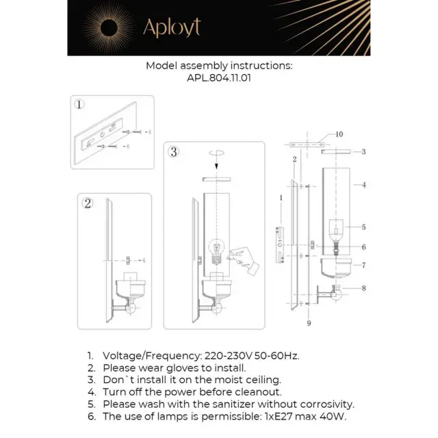 Бра Aployt APL.804.11.01 RIN — хром, ракурс 19
