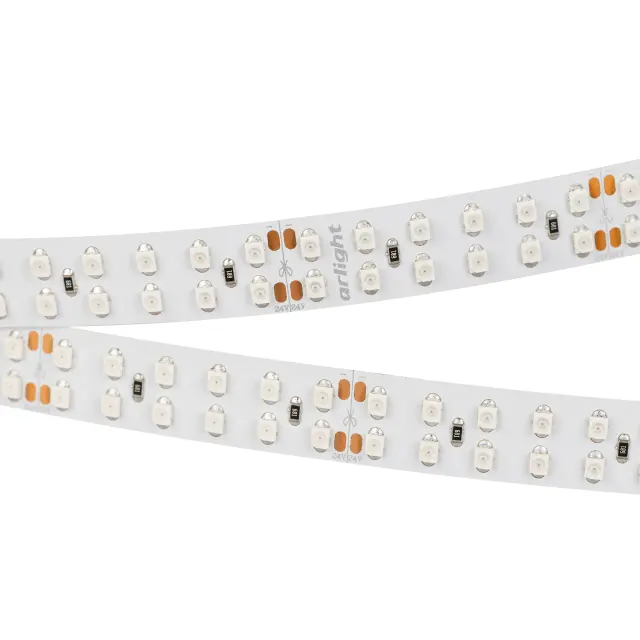 Светодиодная лента RT 2-5000 24V Yellow 2x2 (3528, 1200 LED, LUX)