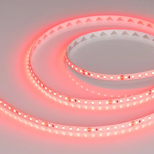 Светодиодная лента RT-A120-8mm 24V Red (9.6 W/m, IP20, 2835, 5m)