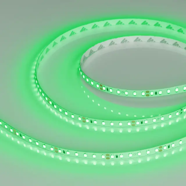 Светодиодная лента RT-A120-8mm 24V Green(9.6 W/m, IP20, 2835, 5m)