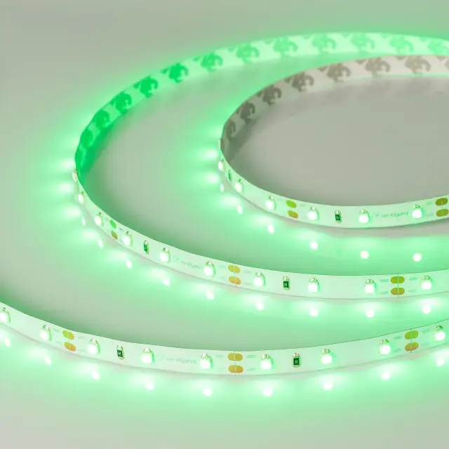 Светодиодная лента RT-A60-8mm 12V Green (4.8 W/m, IP20, 2835, 5m)