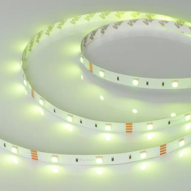 Светодиодная лента RT-B30-10mm 12V RGB (7.2 W/m, IP20, 5060, 5m)