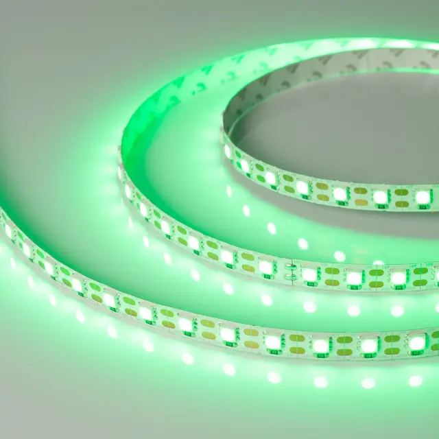 Светодиодная лента RT 2-5000 12V Cx1 Green 2x (5060, 360 LED, LUX), ракурс 3