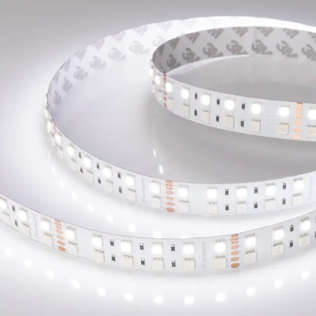 Светодиодная лента RT-B144-19mm 24V RGBW-White (32 W/m, IP20, 5060, 5m), ракурс 3